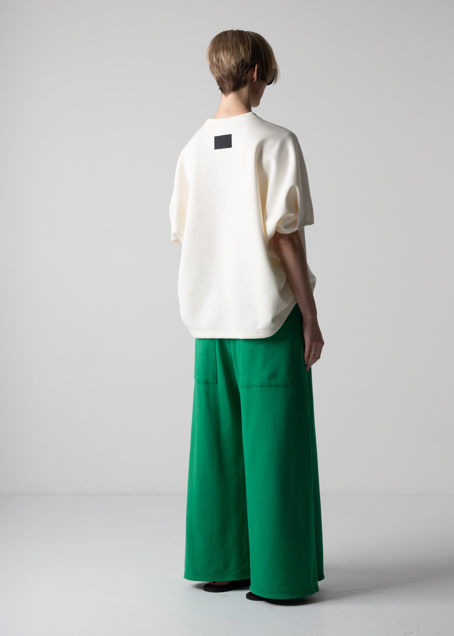 10 HELLEN PENTAGON TOP / DOUBLE AIR COTTON BLEND JERSEY - C12