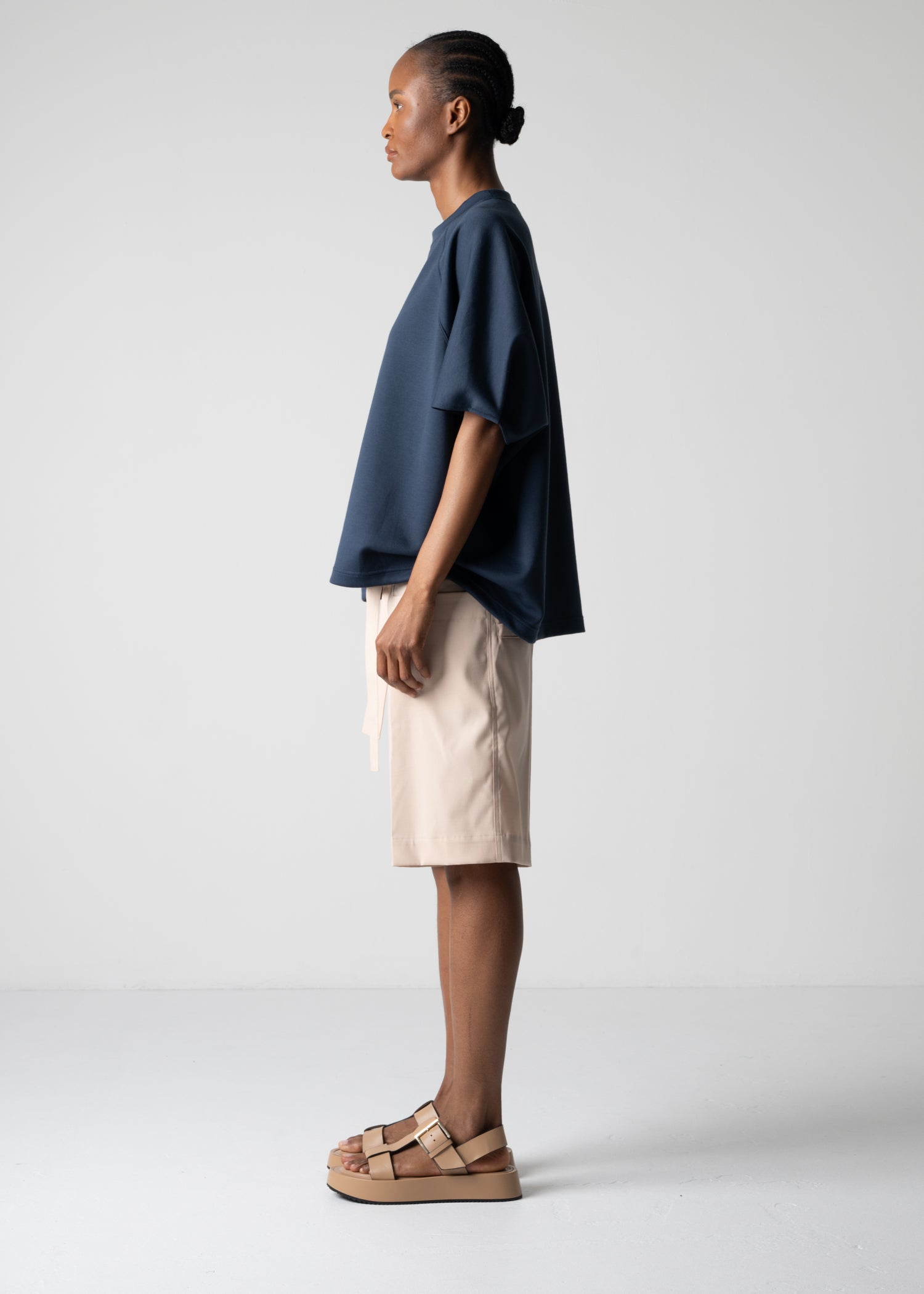 10 HELLEN PENTAGON TOP / DOUBLE AIR COTTON BLEND JERSEY - C12