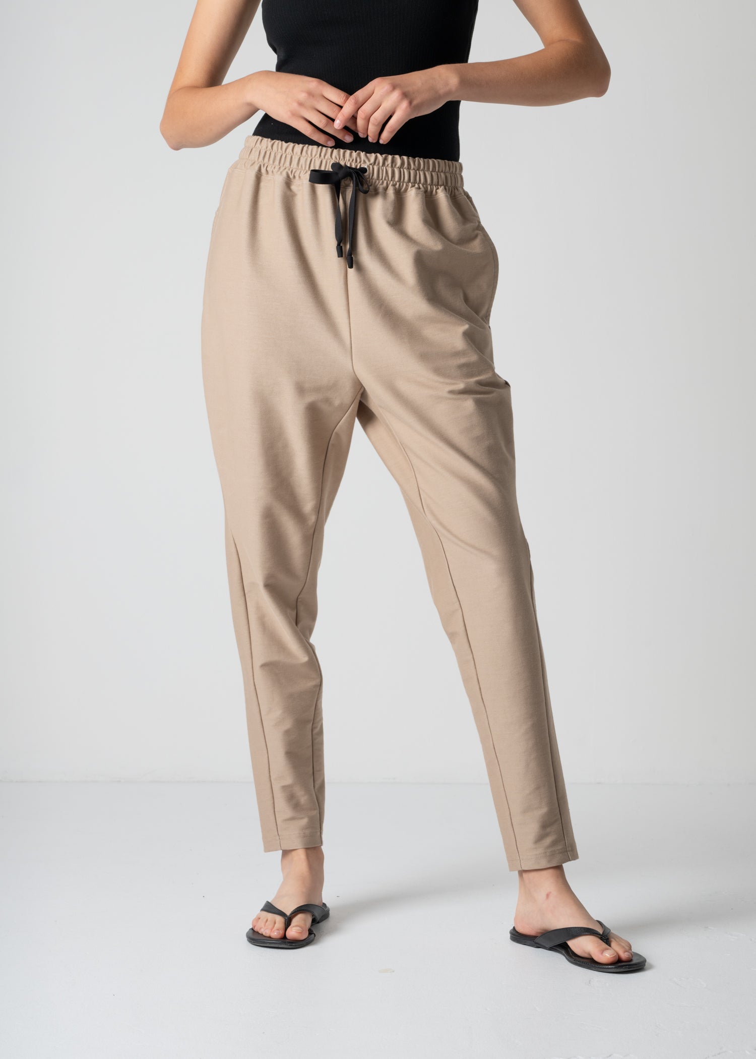 jodhpurs legging, beige, cogthebigsmoke, one size fits all, sustainable fashion, less is more, made in Japan, quiet luxury, minimalist
