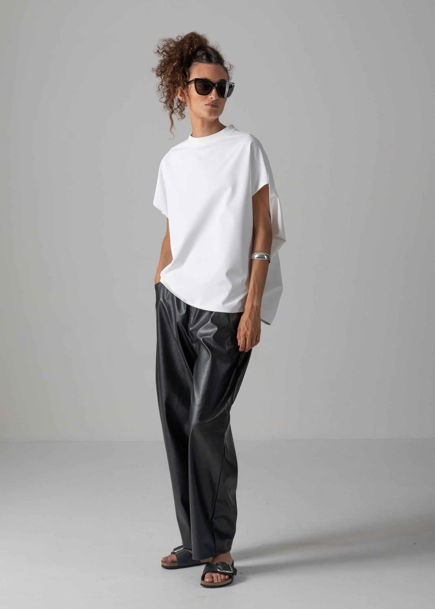 NORMA TOP, クルーネックフレンチスリーブトップ, Made in Japan