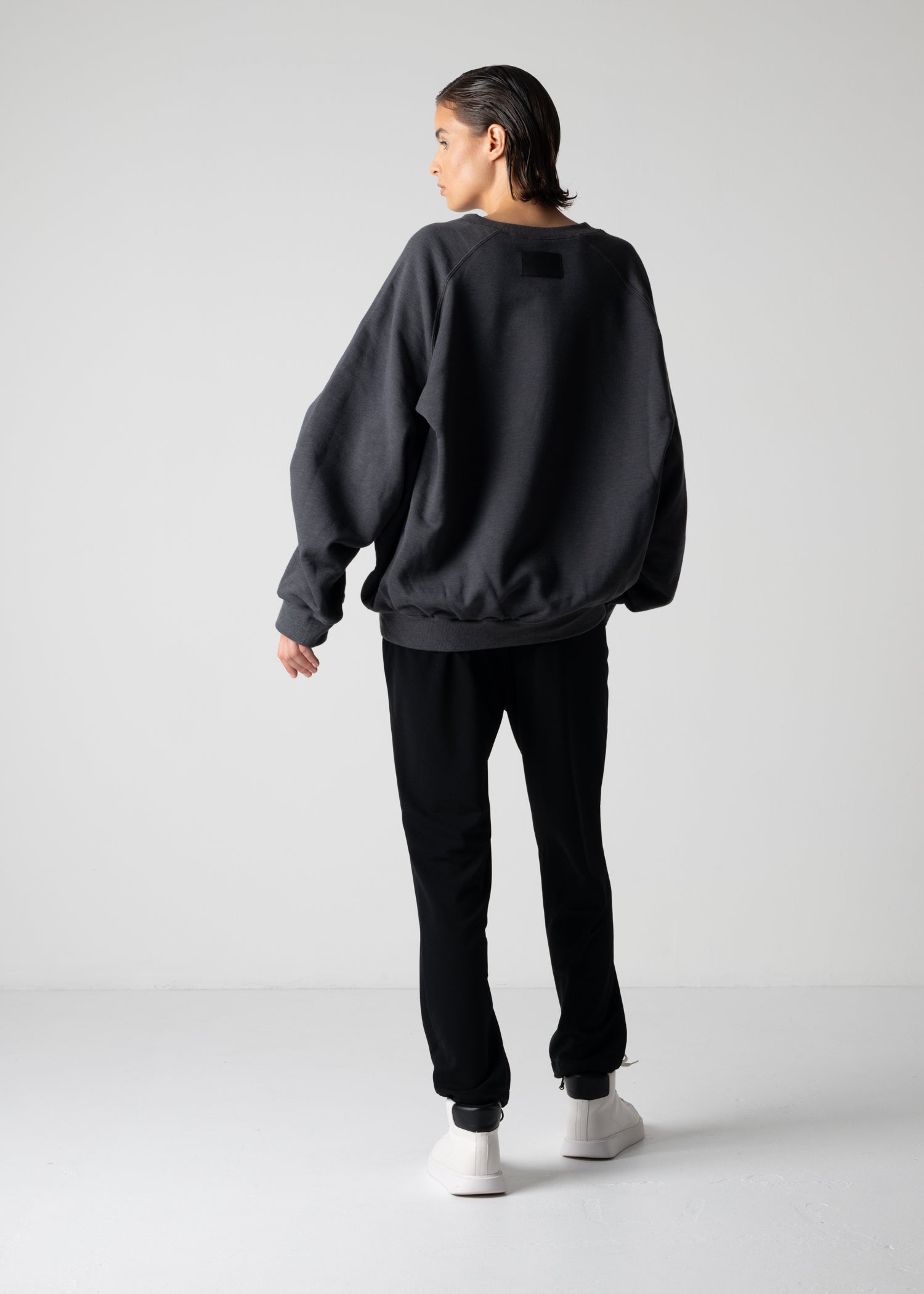 18 LEILA WIDE CUFF SWEAT SHIRT / HEAVY TERRY - C12
