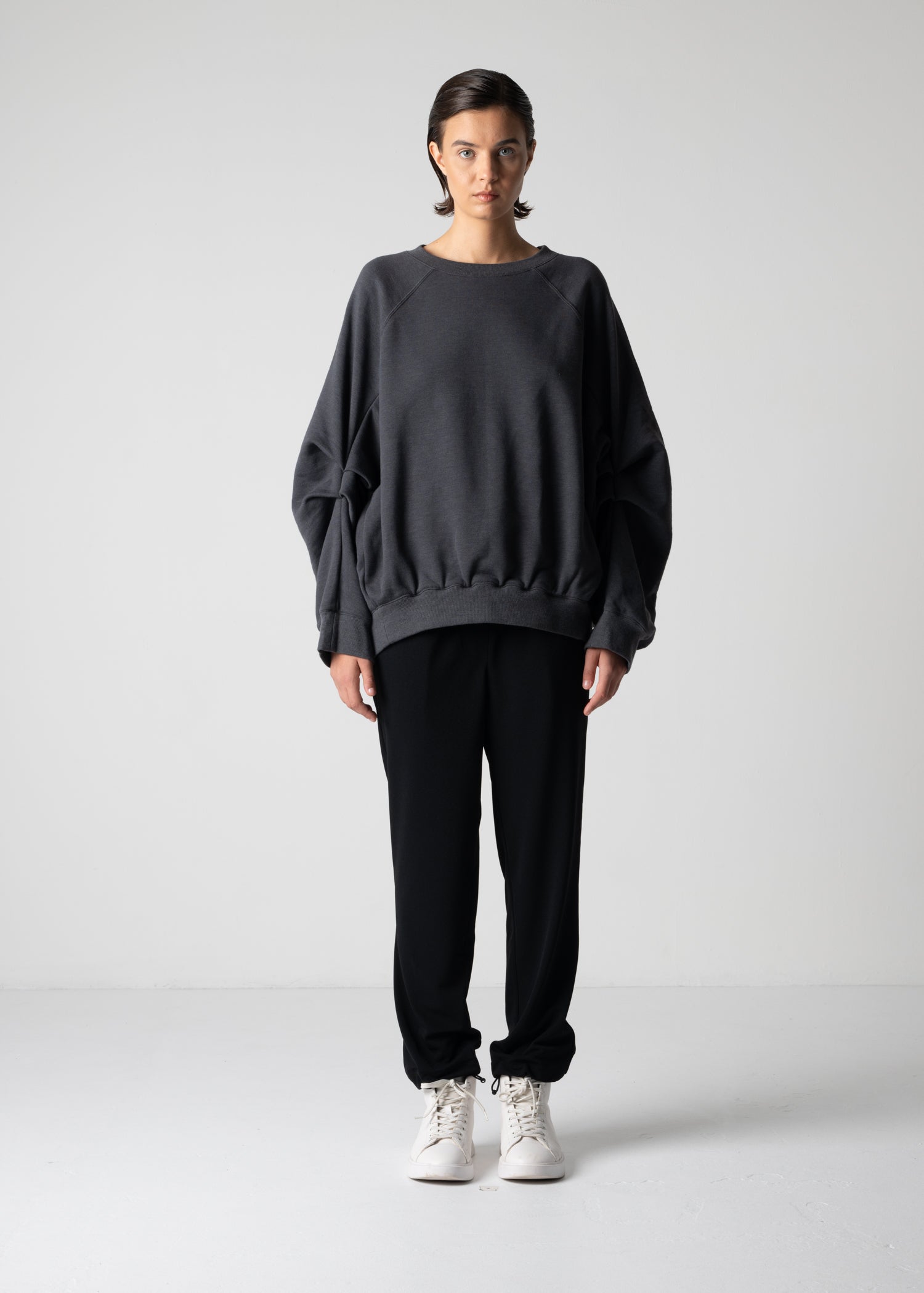 18 LEILA WIDE CUFF SWEAT SHIRT / HEAVY TERRY - C12