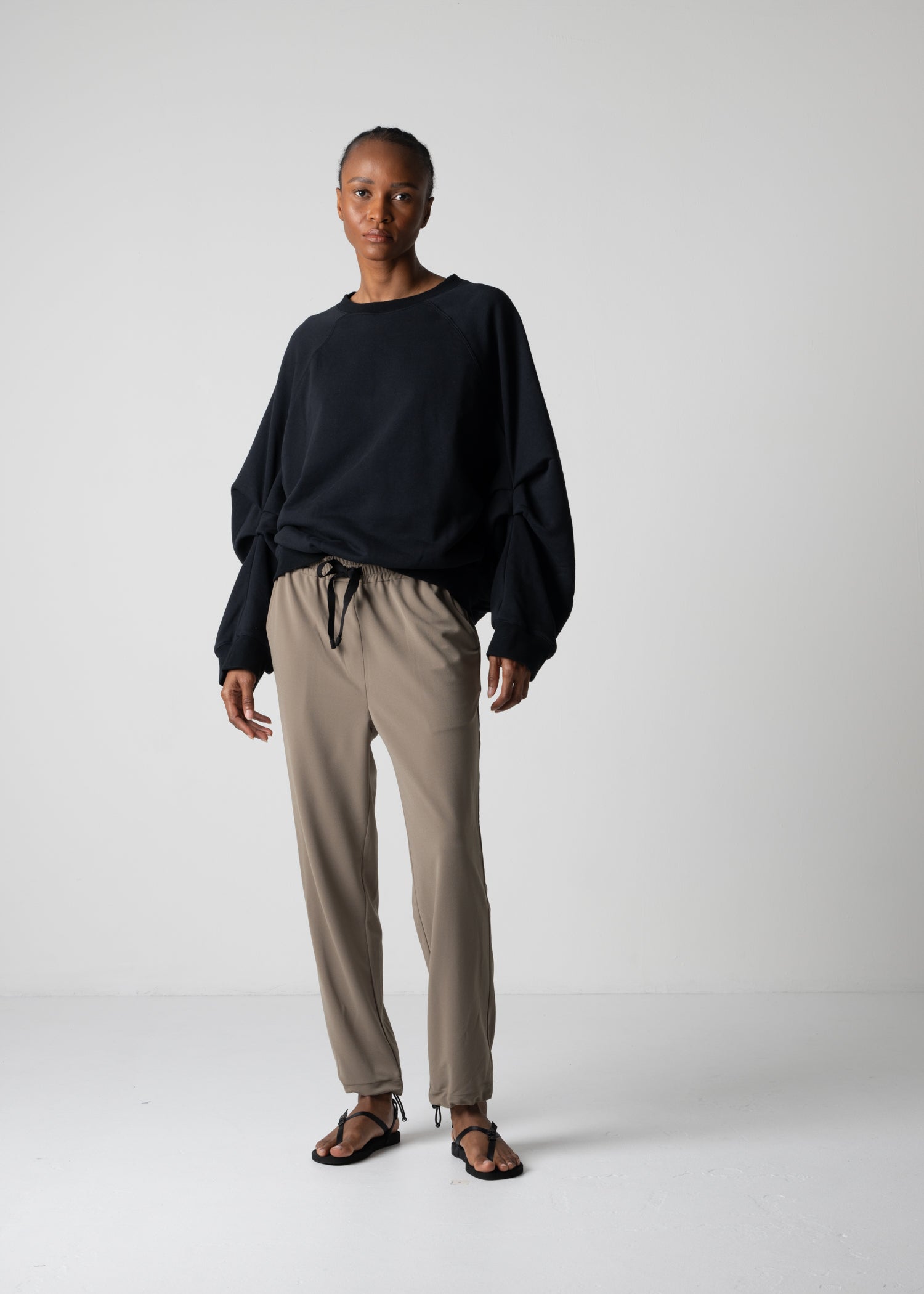 18 LEILA WIDE CUFF SWEAT SHIRT / HEAVY TERRY - C12