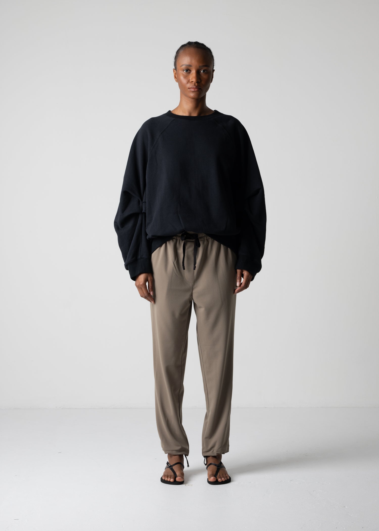 18 LEILA WIDE CUFF SWEAT SHIRT / HEAVY TERRY - C12
