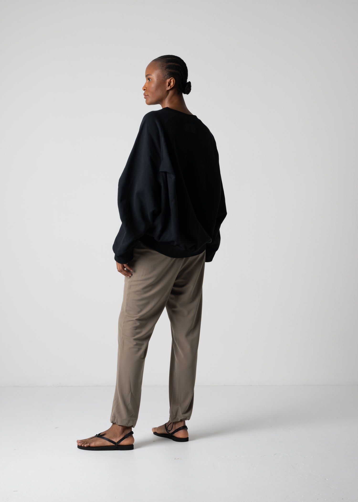 18 LEILA WIDE CUFF SWEAT SHIRT / HEAVY TERRY - C12