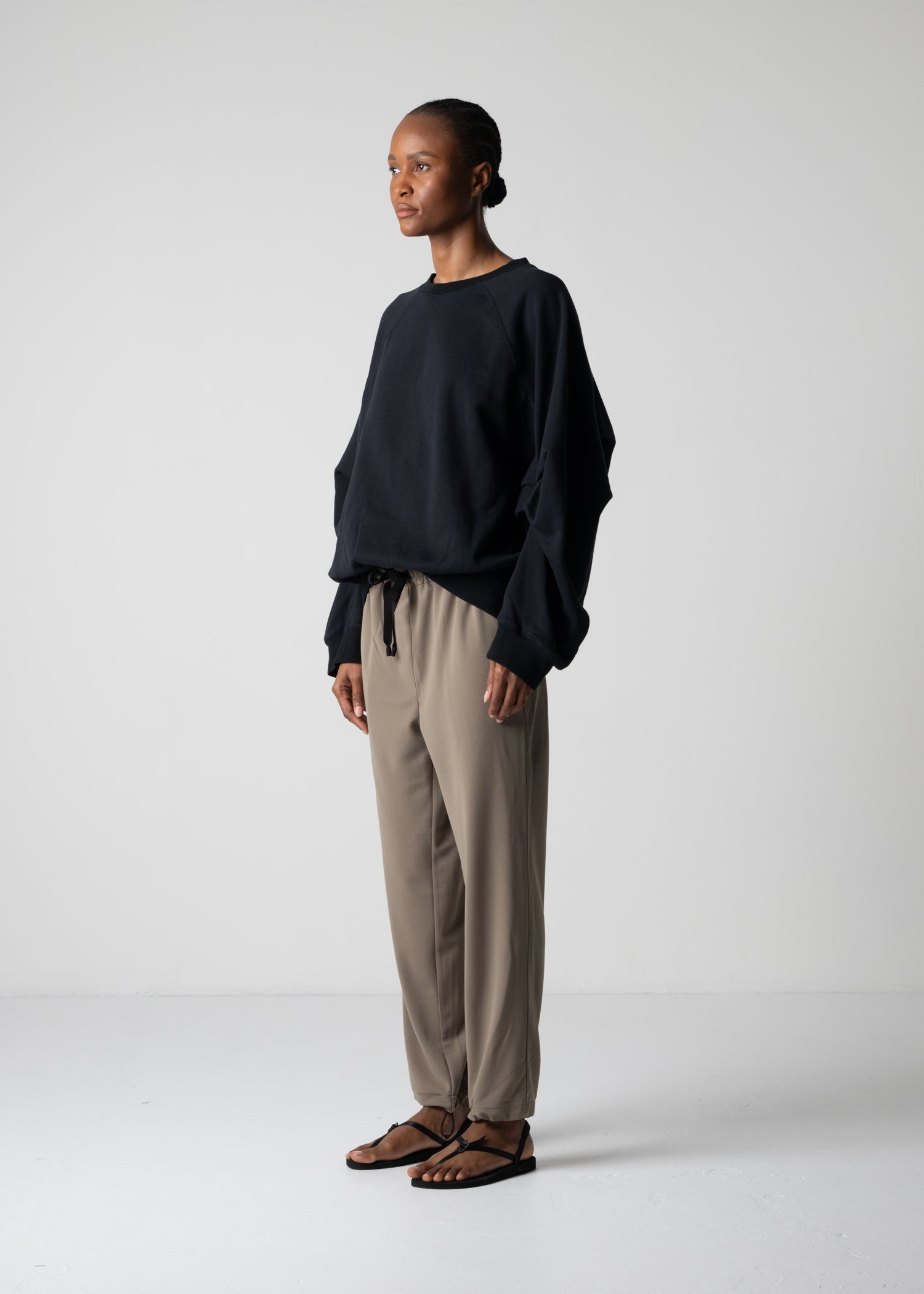18 LEILA WIDE CUFF SWEAT SHIRT / HEAVY TERRY - C12