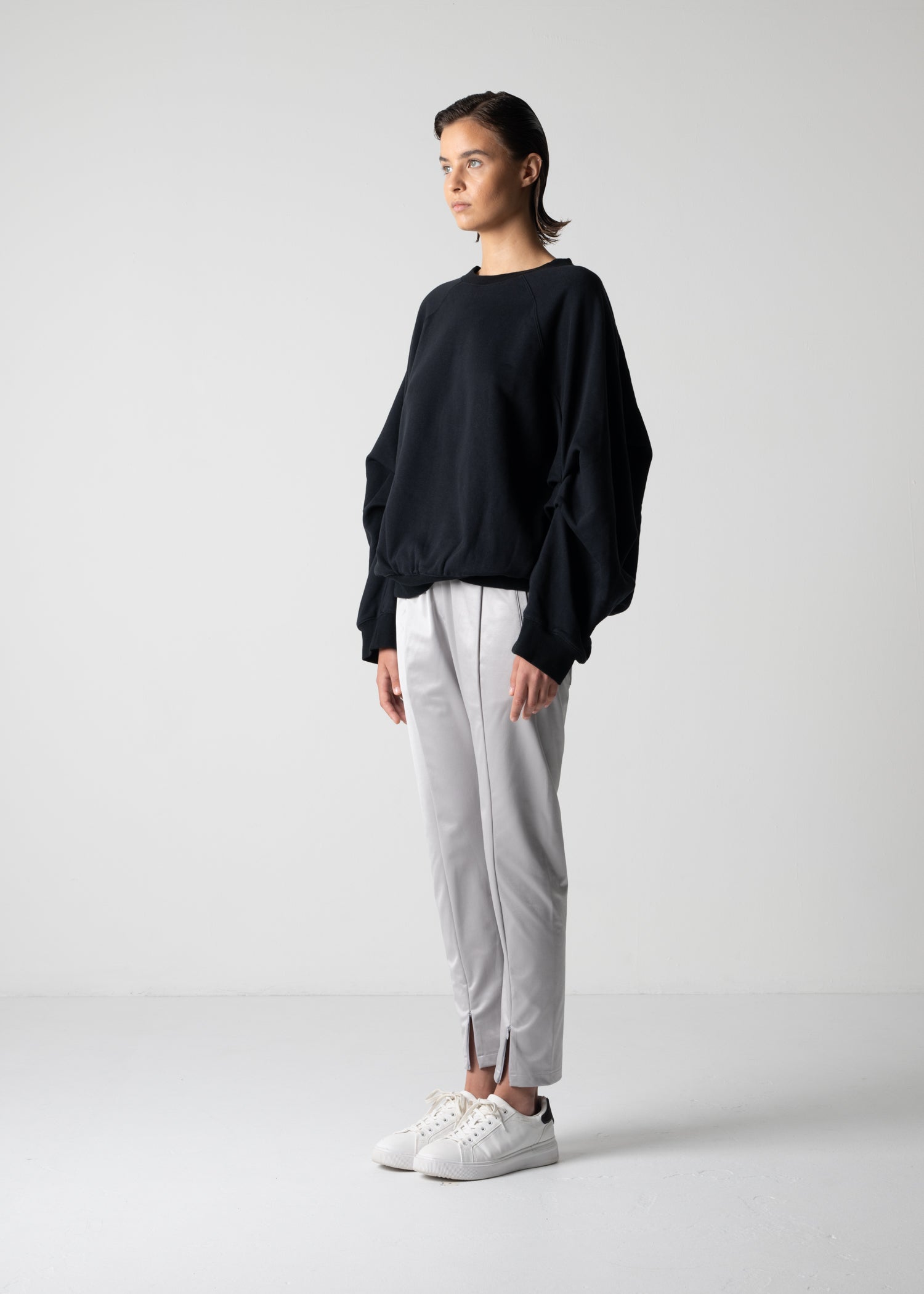 18 LEILA WIDE CUFF SWEAT SHIRT / HEAVY TERRY - C12