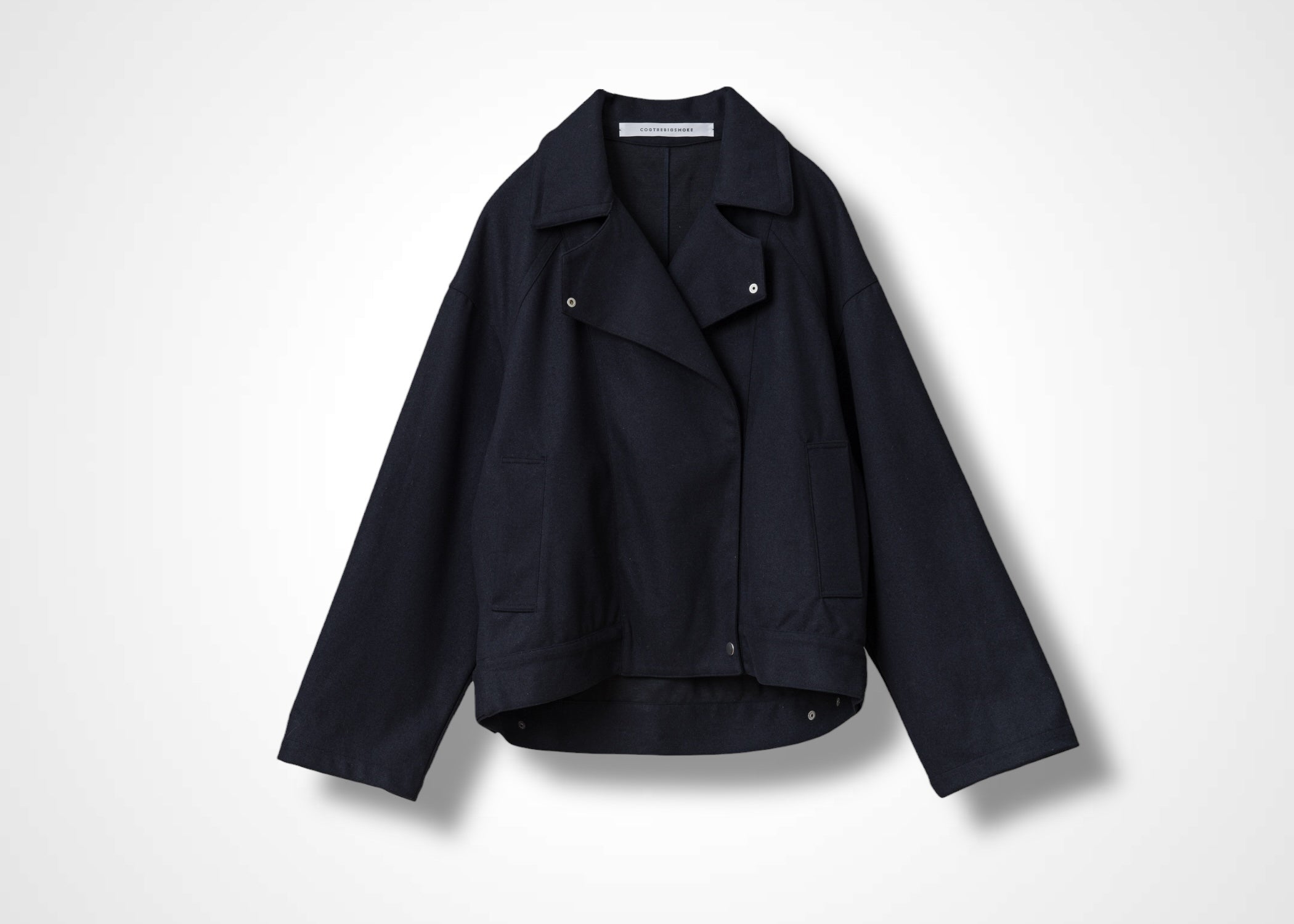 22 MACKENZIE OVERSIZED BIKER JACKET / SOFT FLANNEL JERSEY - C13
