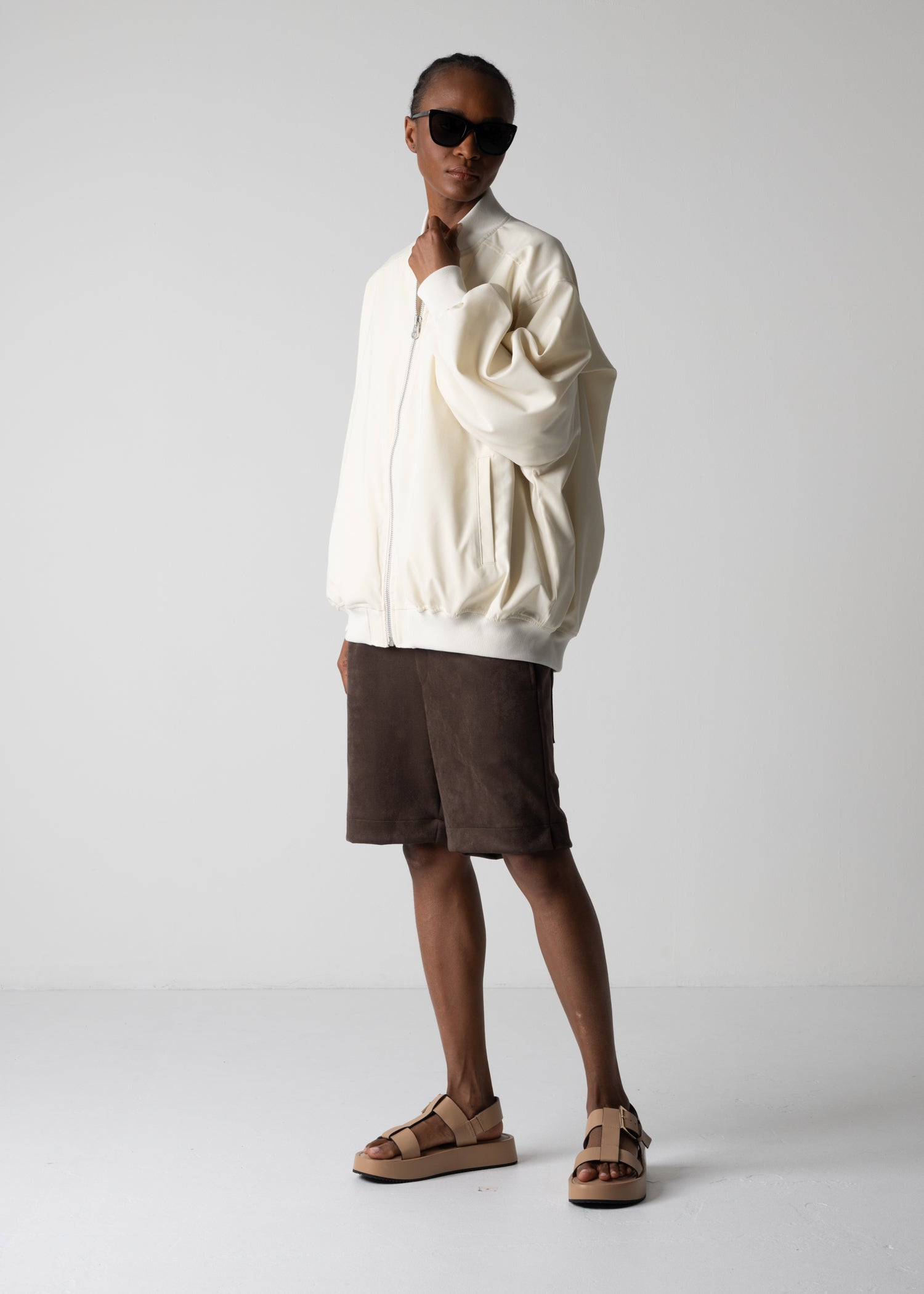cogthebigsmoke, oversized blouson, off white, one size fits all, sustainable fashion, less is more, made in Japan, quiet luxury, minimalist