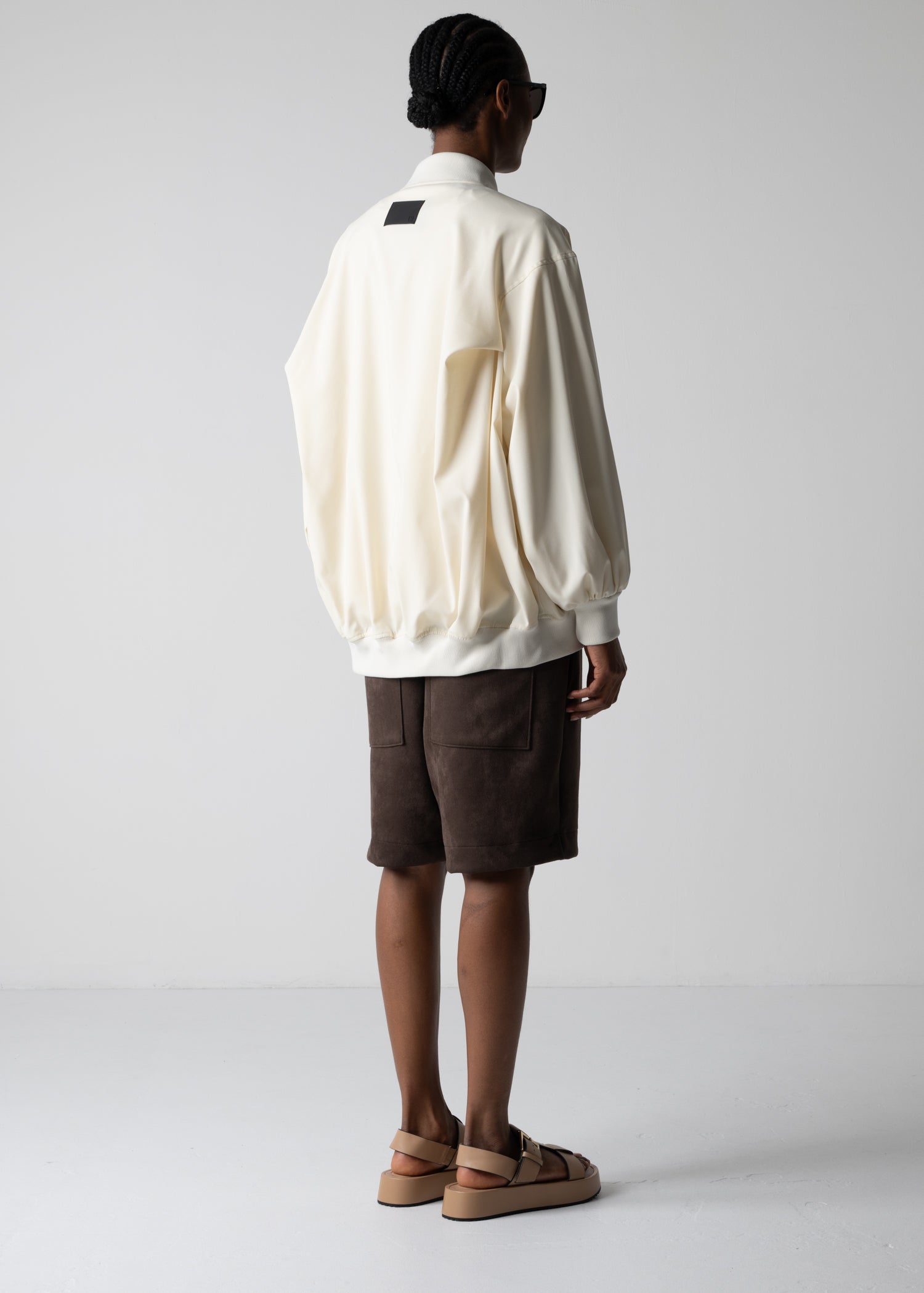 03 LESLIE OVERSIZED BLOUSON / RECYCLE TW TROPICAL - C12