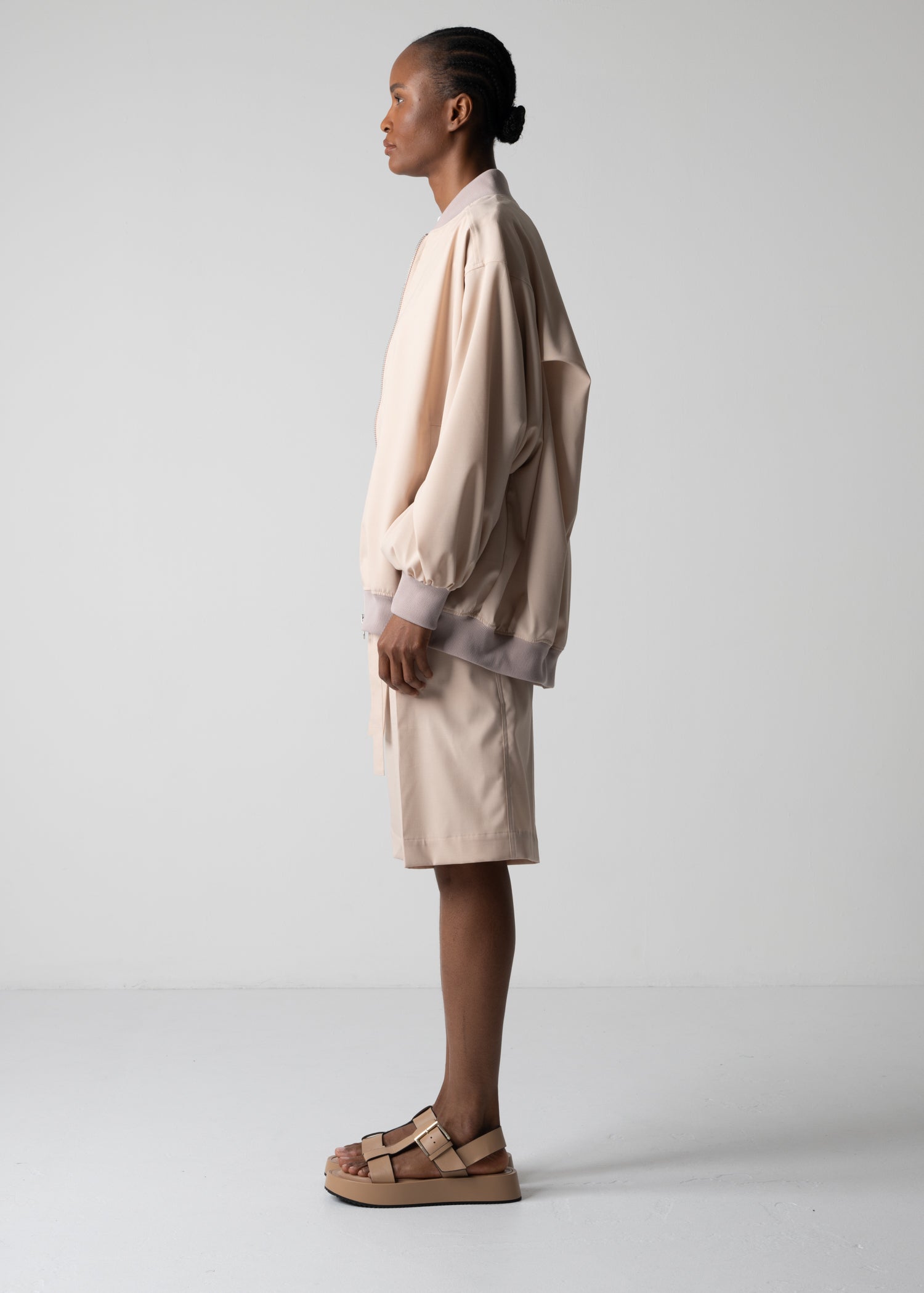 03 LESLIE OVERSIZED BLOUSON / RECYCLE TW TROPICAL - C12