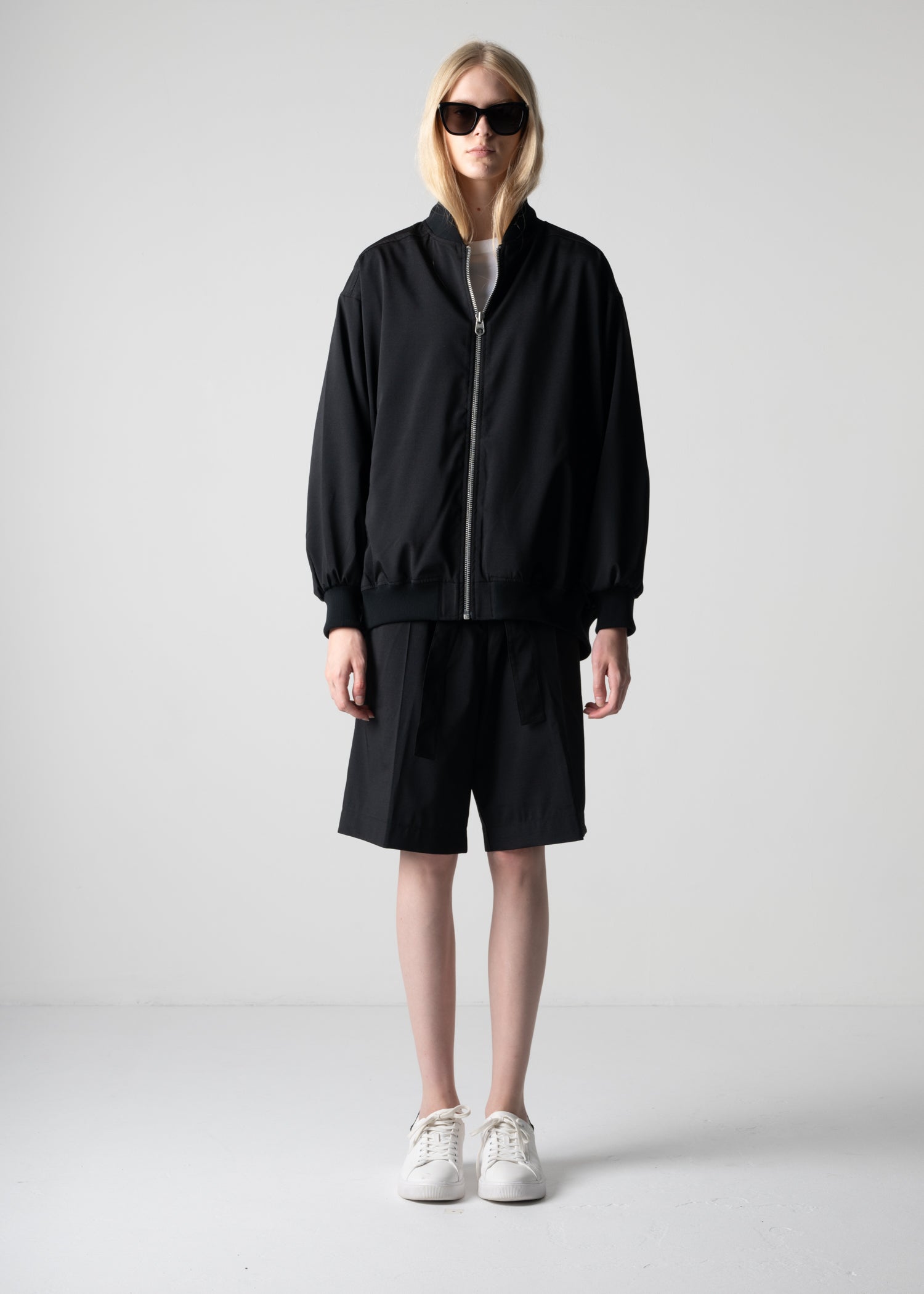 03 LESLIE OVERSIZED BLOUSON / RECYCLE TW TROPICAL - C12
