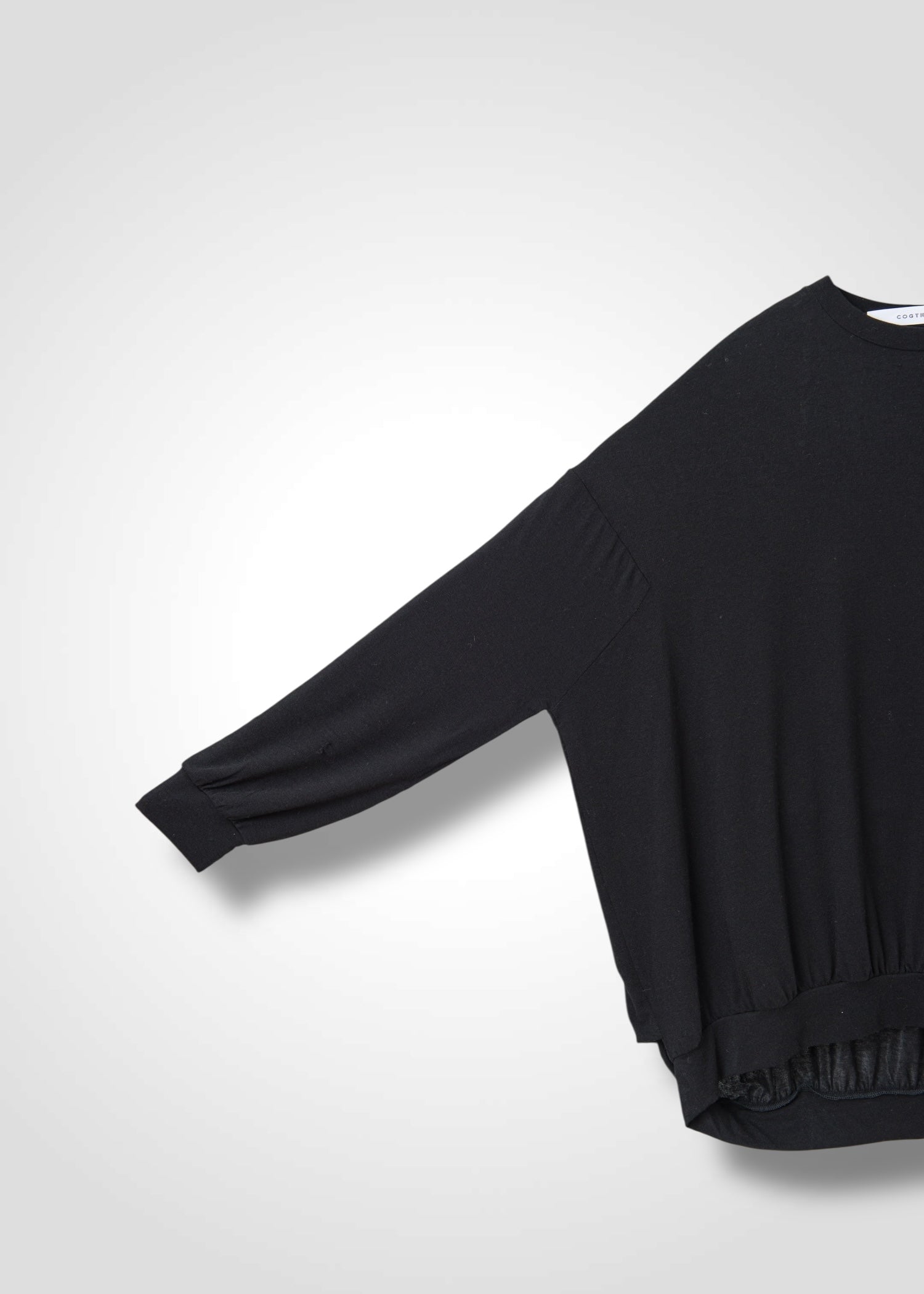 03 MACY NARROW SLV CREW NECK TOP / TENCEL CASHIMER PLAIN JERSEY - C13