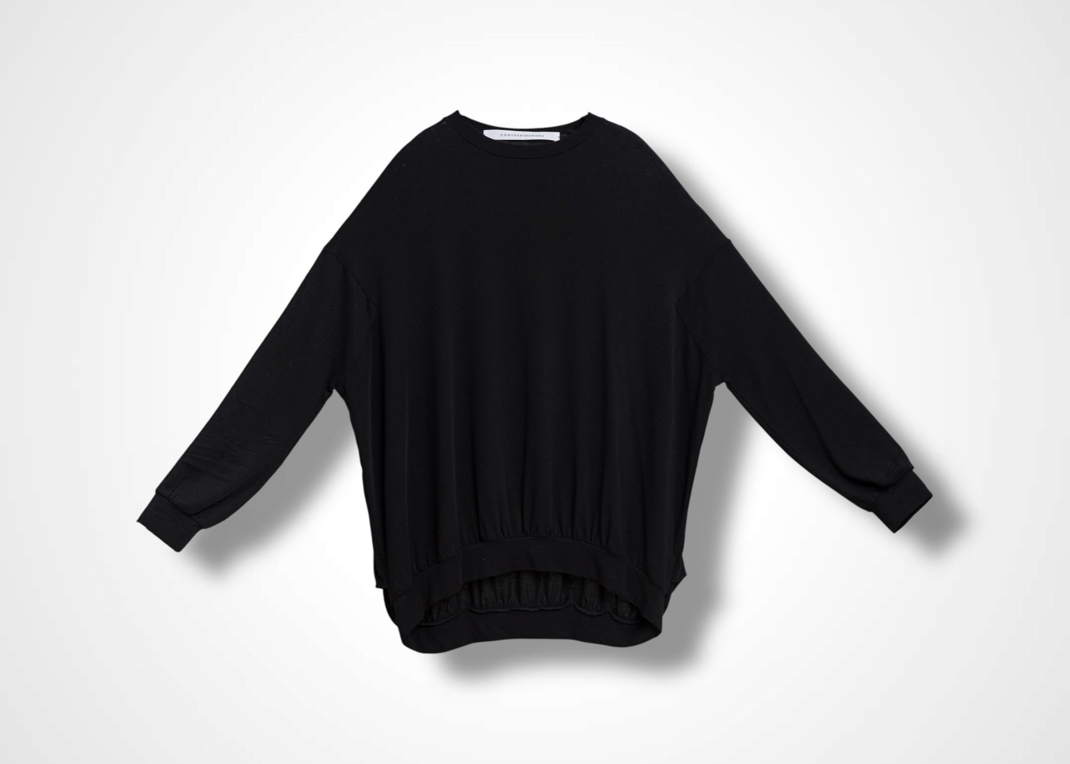 03 MACY NARROW SLV CREW NECK TOP / TENCEL CASHIMER PLAIN JERSEY - C13