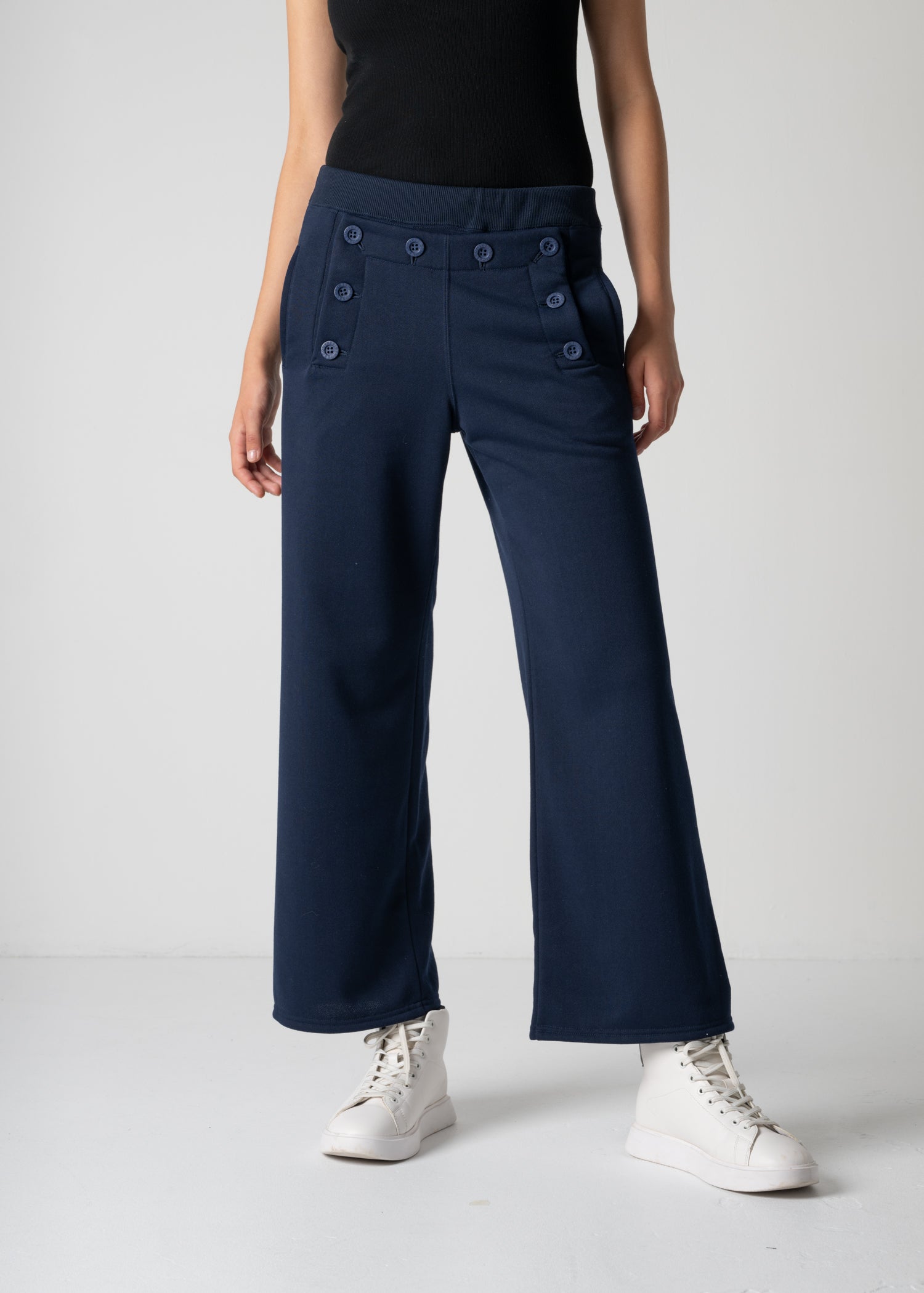 sailor trousers, navy, cogthebigsmoke, one size fits all, sustainable fashion, less is more, made in Japan, quiet luxury, minimalist