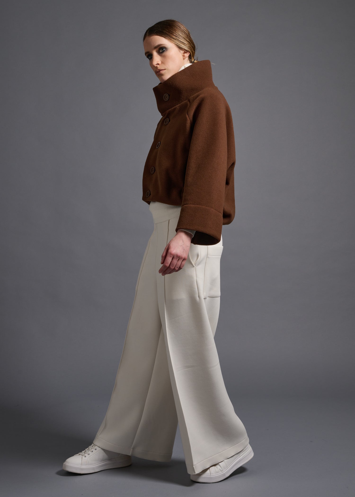 MILAN STAND COLLAR BLOUSON,Kurze Jacke mit Stehkragen, Made in