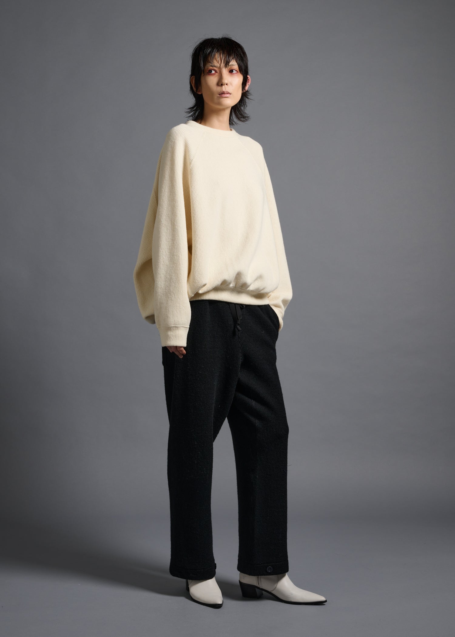 48 ELLIS SWEATSHIRT / CHUNKY RIB JERSEY - C13