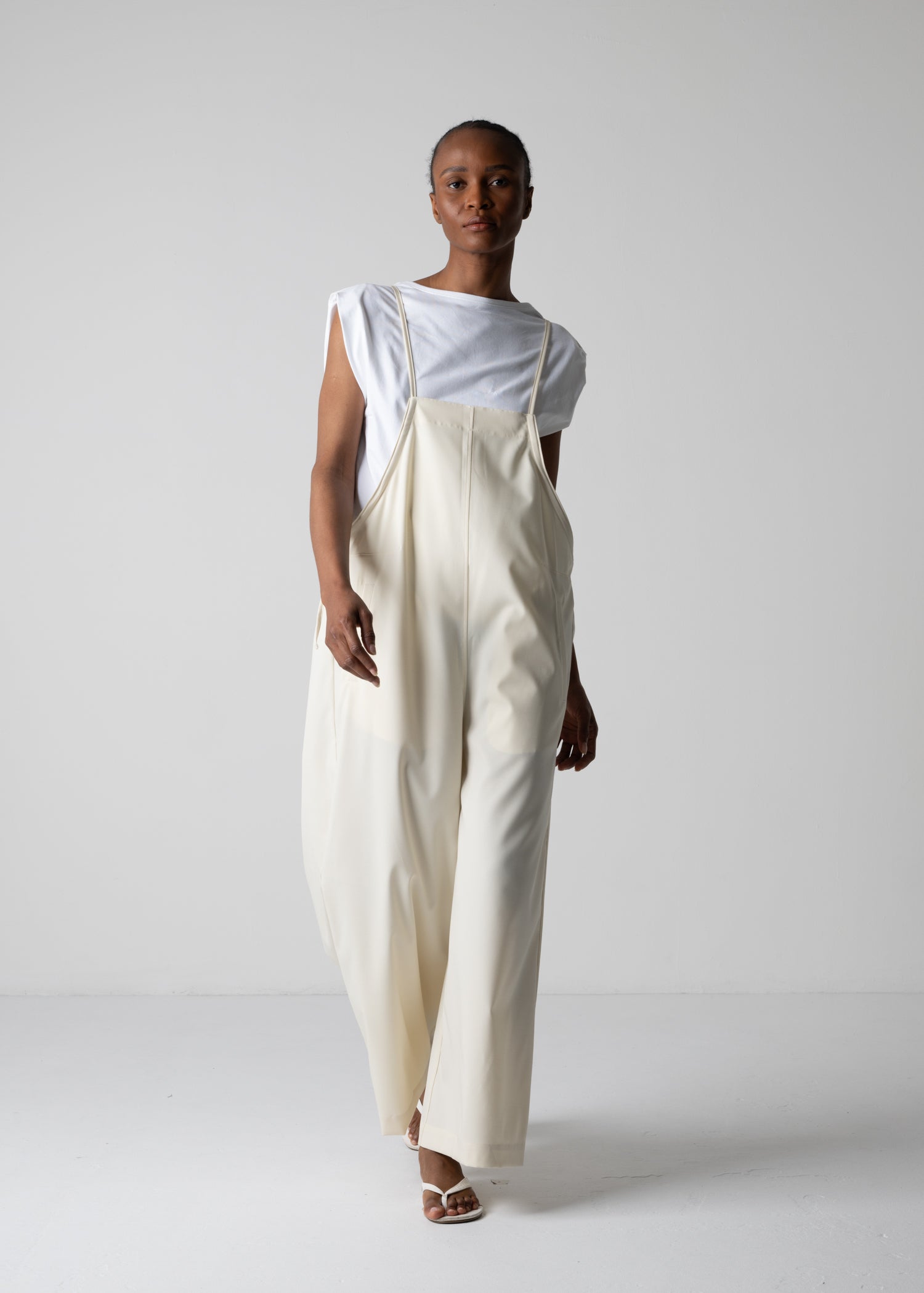 oversized overalls, off white, cogthebigsmoke, one size fits all, sustainable fashion, less is more, made in Japan, quiet luxury, minimalist
