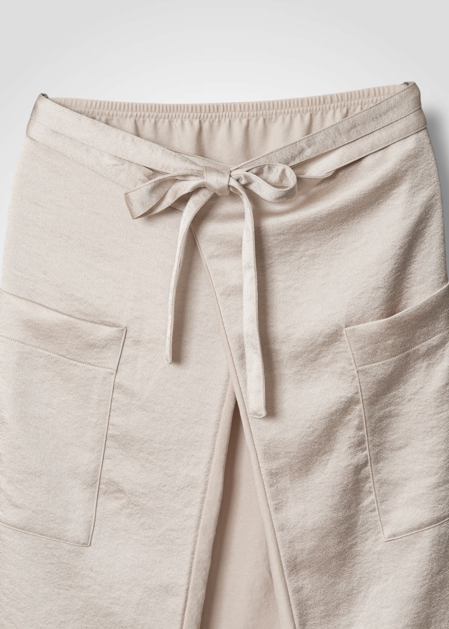 53 MINA DOUBLE WRAP SKIRT / ECO SATIN - C13