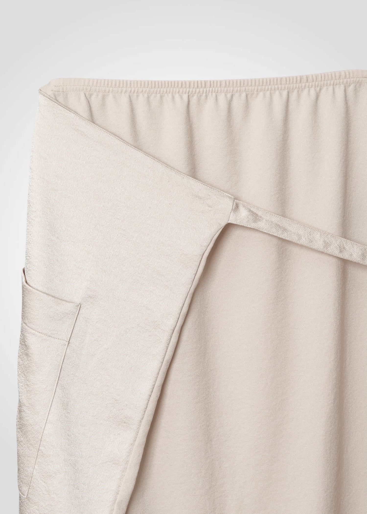 53 MINA DOUBLE WRAP SKIRT / ECO SATIN - C13