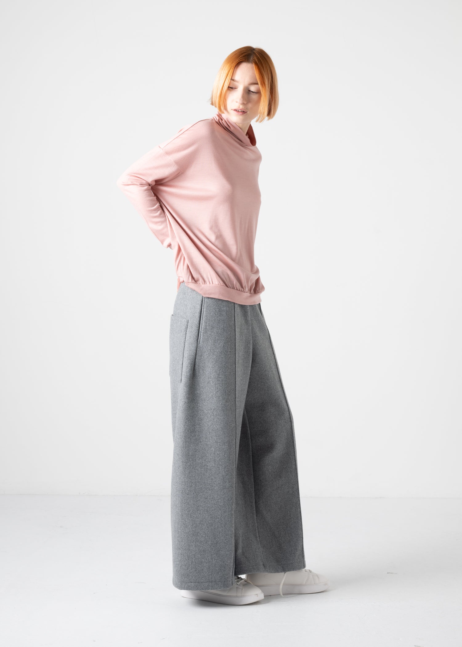 31 GENEVA WIDELEG TROUSERS / DOUBLE FACE WOOLLET - C11