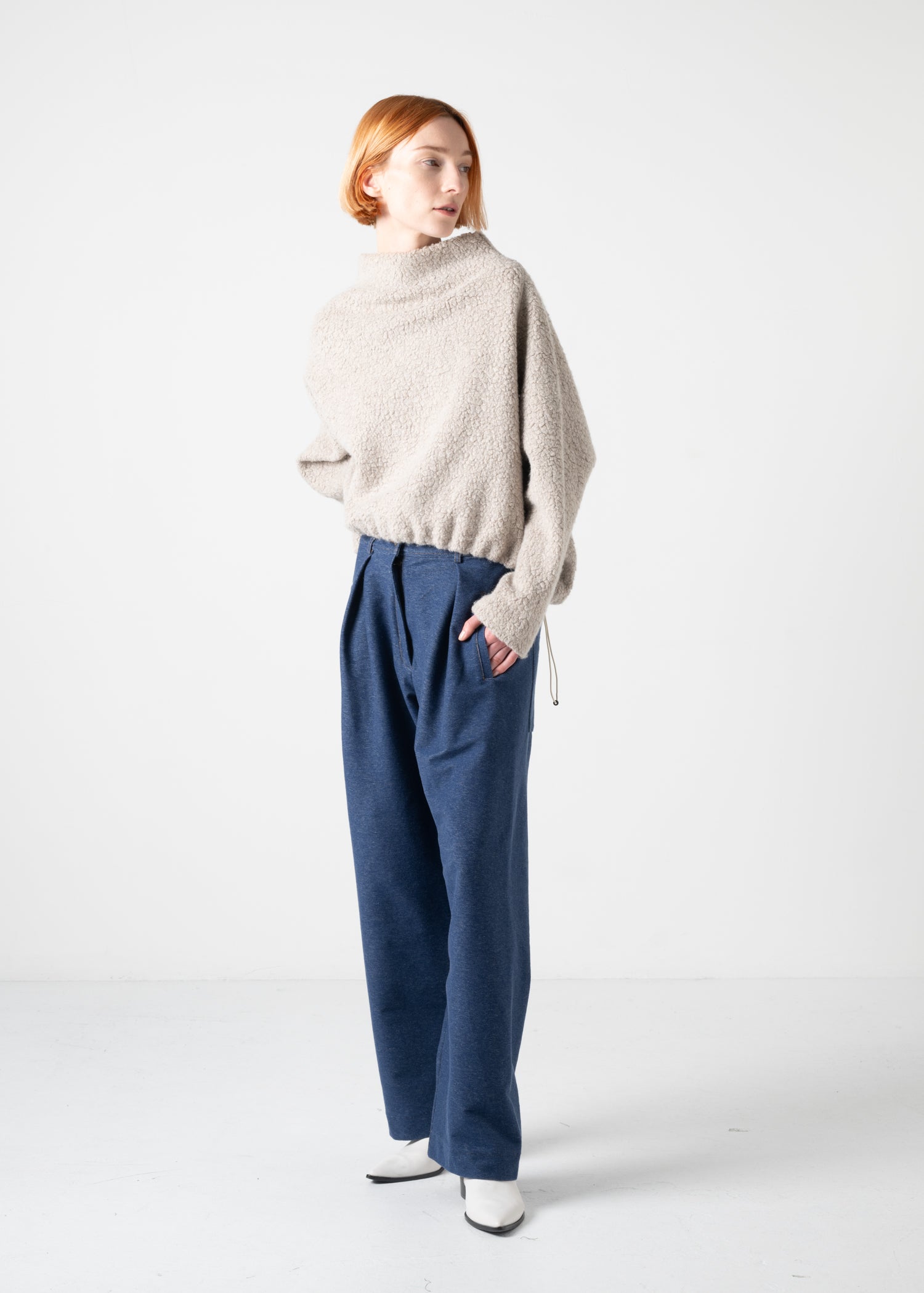 20 KASSIDY DOUBLE TUCK TROUSERS / VINTGE DENIM JERSEY - C11 – COGTHEBIGSMOKE