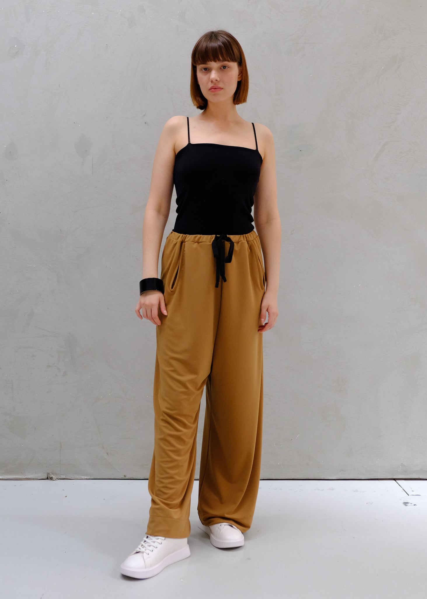 ALISON TROUSERS / MAT STRECH PONCH - C8