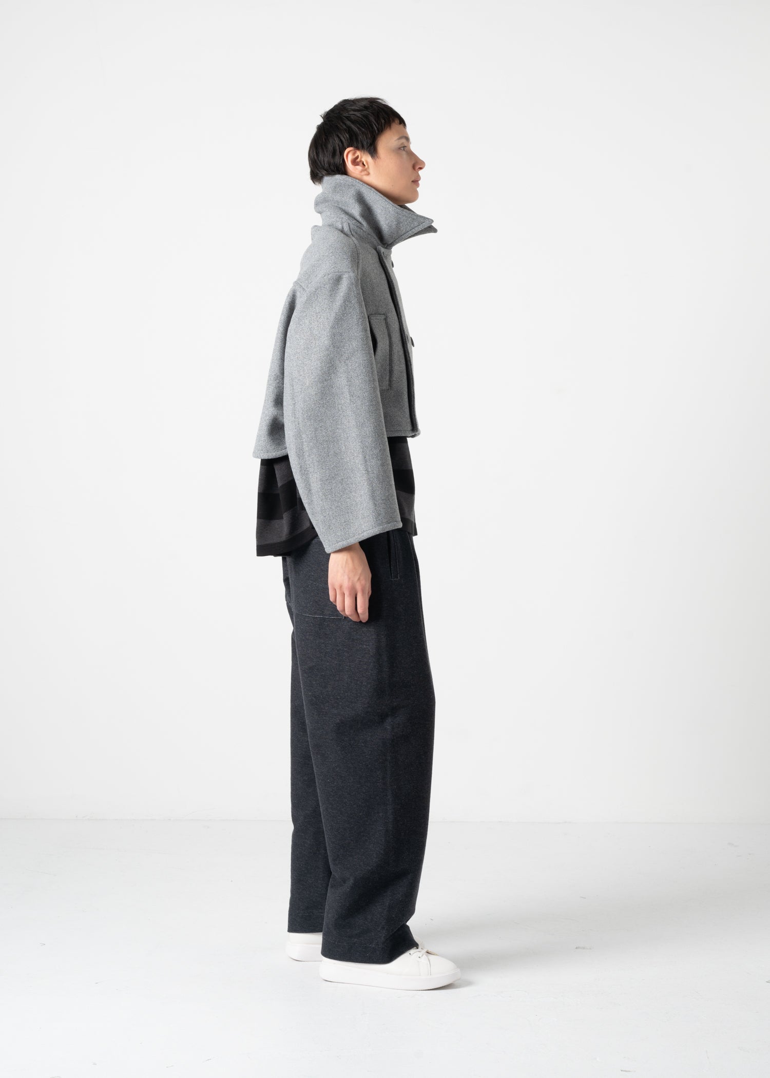 29 KAIYA SHORT PEA COAT / DOUBLE FACE WOOLLET - C11