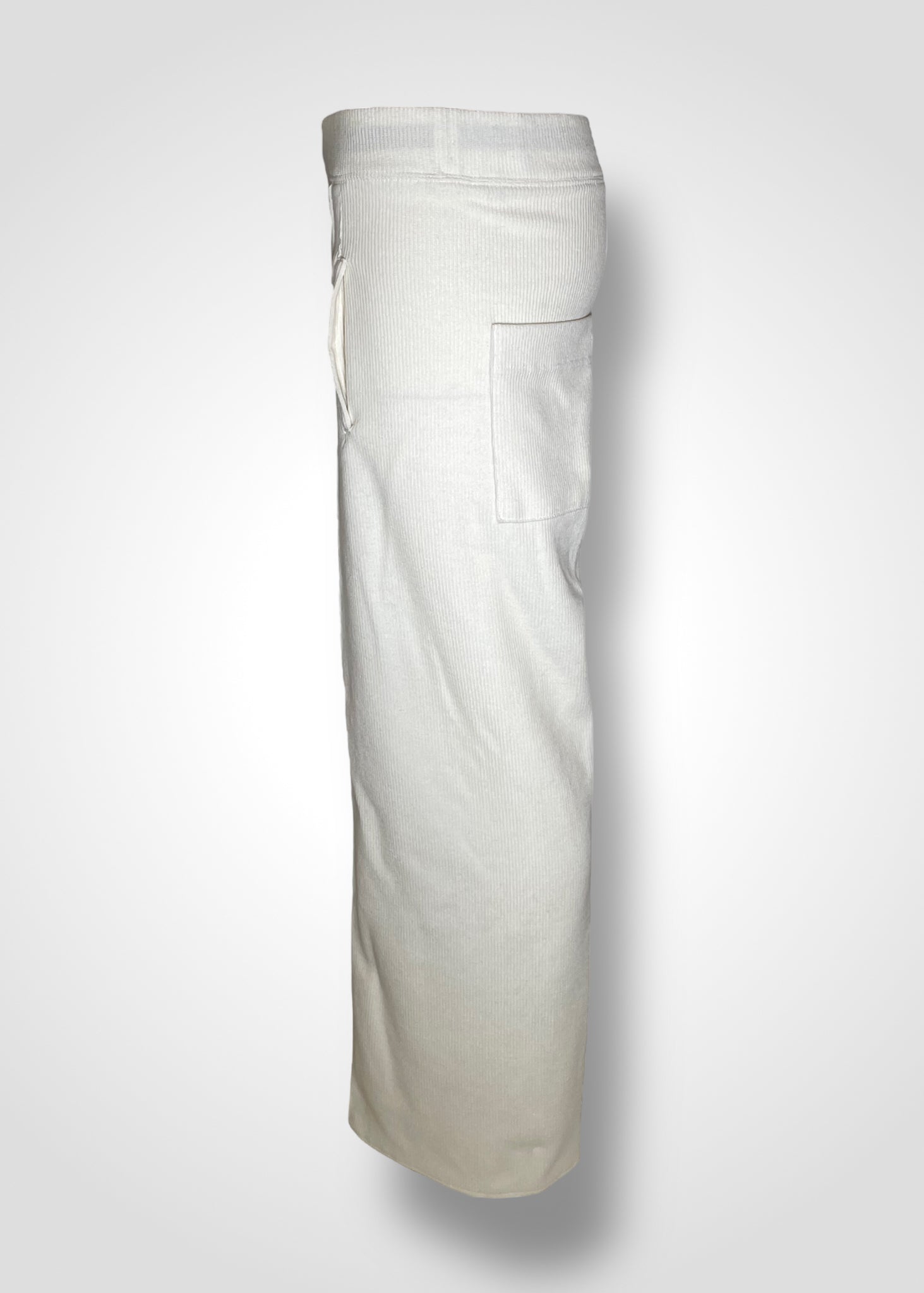 GALAXY SEMI-WIDE TROUSERS / RECYCLED WOOL QUARTER GAUGE KNITING - C9