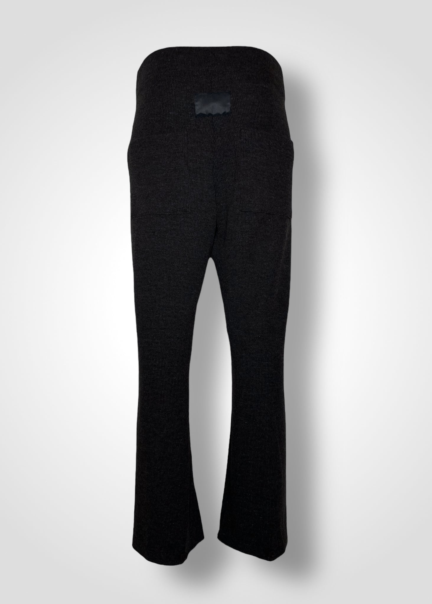 GALAXY SEMI-WIDE TROUSERS / RECYCLED WOOL QUARTER GAUGE KNITING - C9