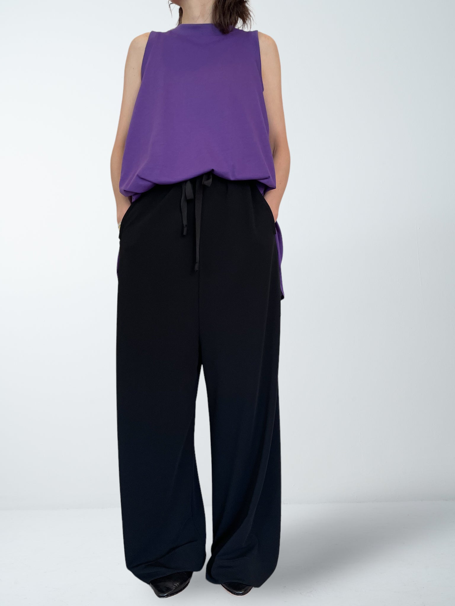 ALISON TROUSERS / MAT STRECH PONCH - C8