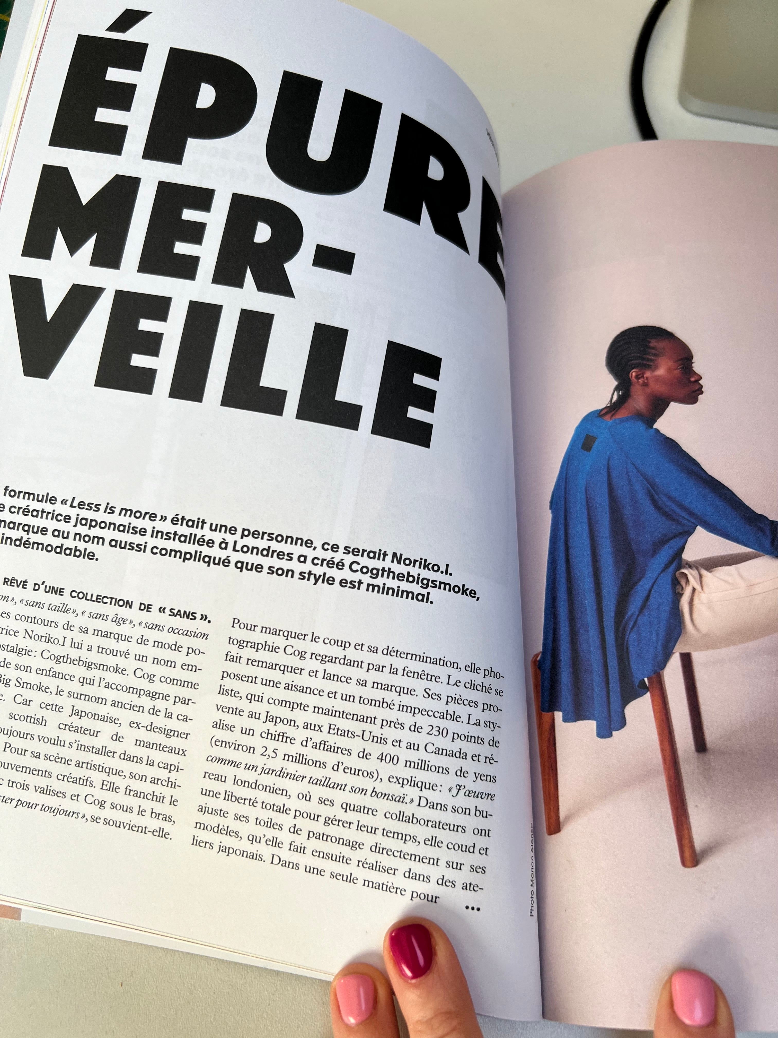 COGTHEBIGSMOKE was featured in France's BEAU magazine