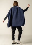 INES CAPE / BULKY BRUSHED DOUBLE-KNIT - C9