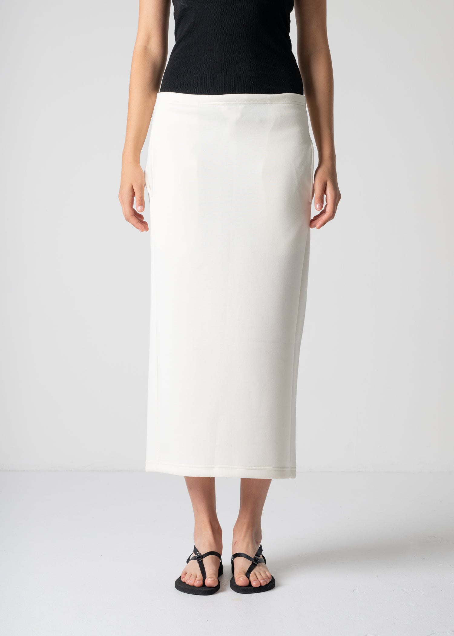 12 FIA SKIRT / DOUBLE AIR COTTON BLEND JERSEY - C12