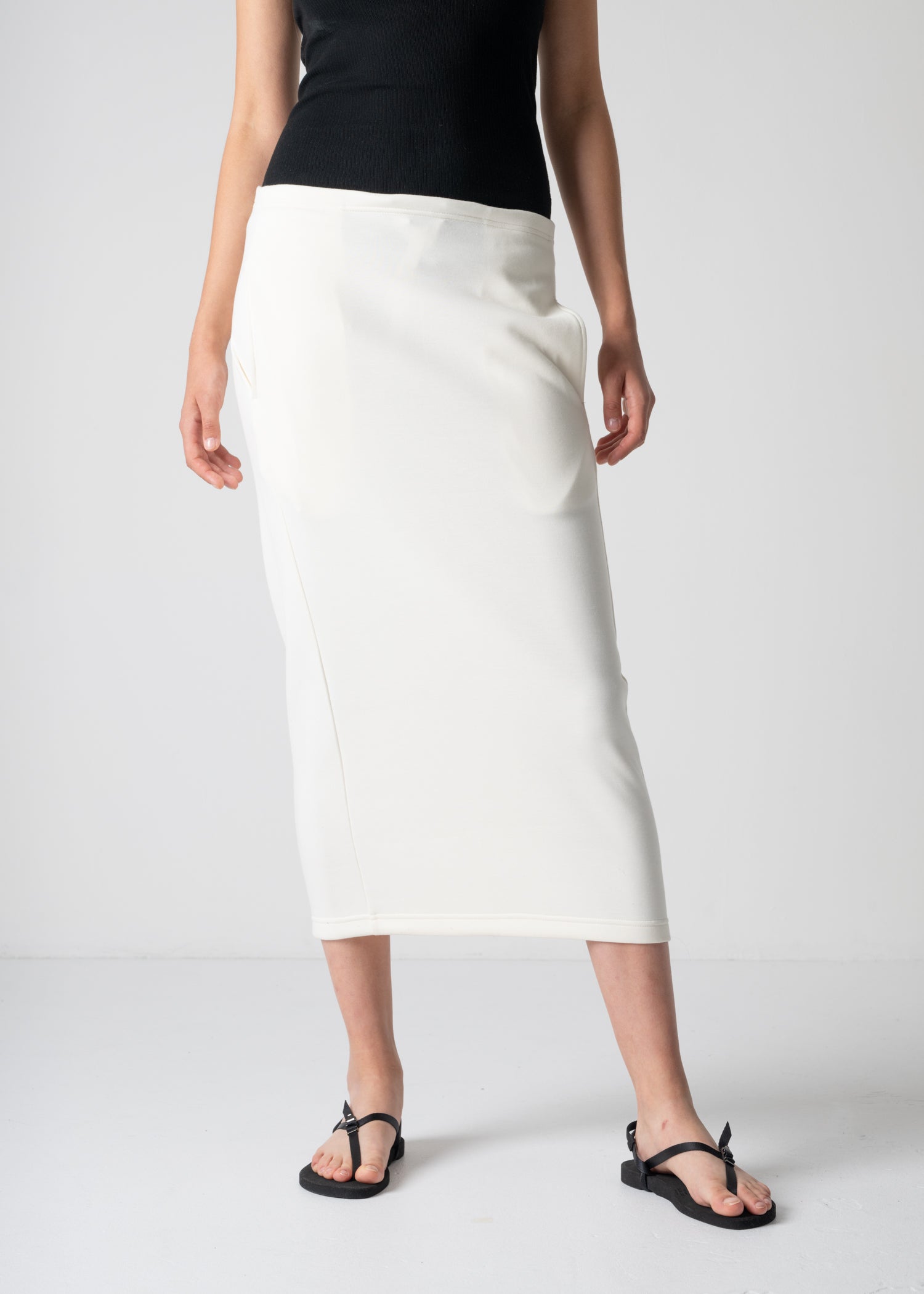 12 FIA SKIRT / DOUBLE AIR COTTON BLEND JERSEY - C12