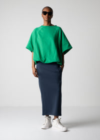 12 FIA SKIRT / DOUBLE AIR COTTON BLEND JERSEY - C12