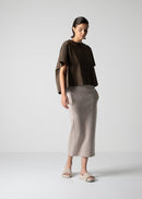 12 FIA SKIRT / DOUBLE AIR COTTON BLEND JERSEY - C12