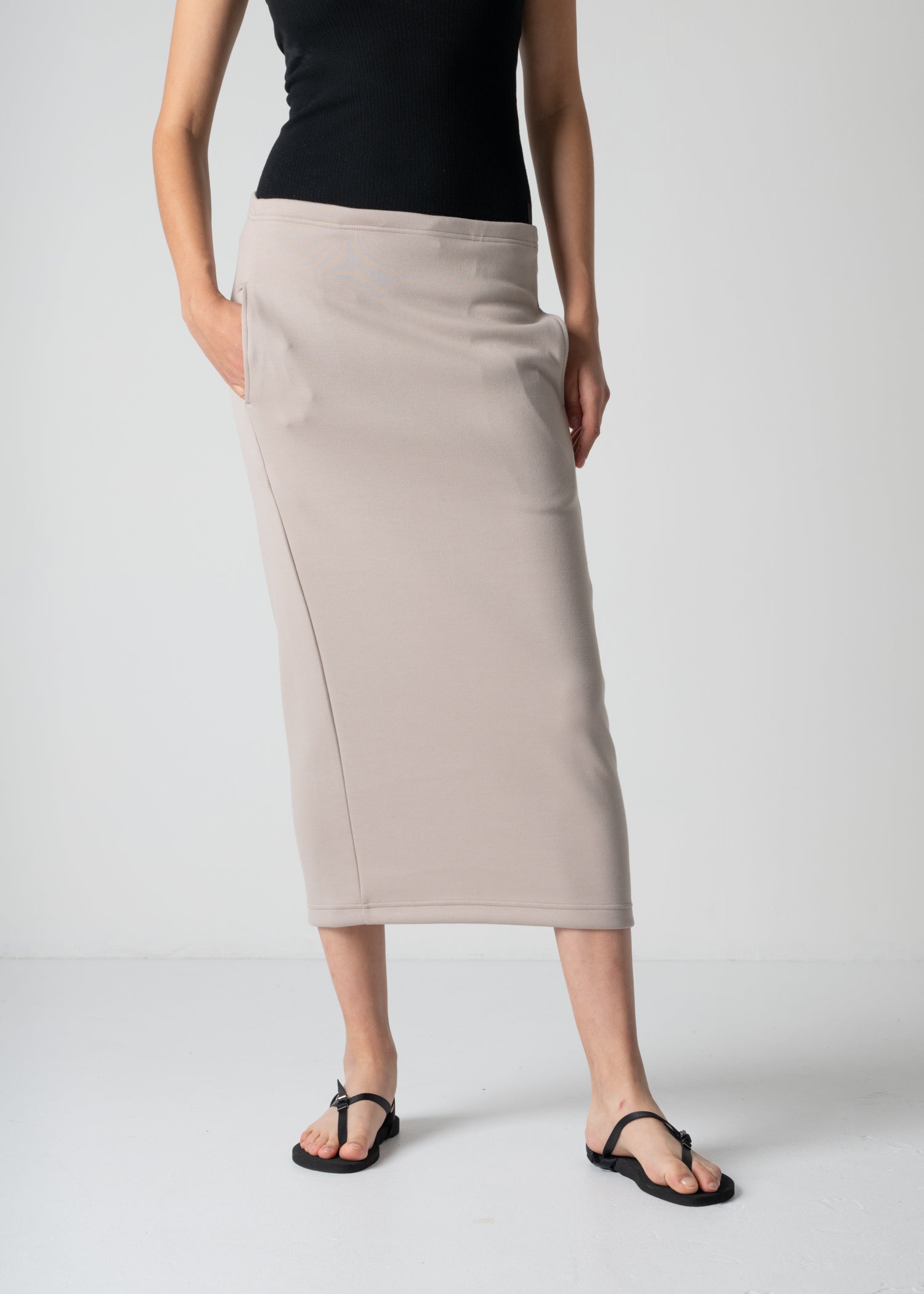 12 FIA SKIRT / DOUBLE AIR COTTON BLEND JERSEY - C12