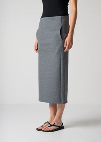 12 FIA SKIRT / DOUBLE AIR COTTON BLEND JERSEY - C12