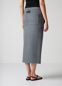 12 FIA SKIRT / DOUBLE AIR COTTON BLEND JERSEY - C12