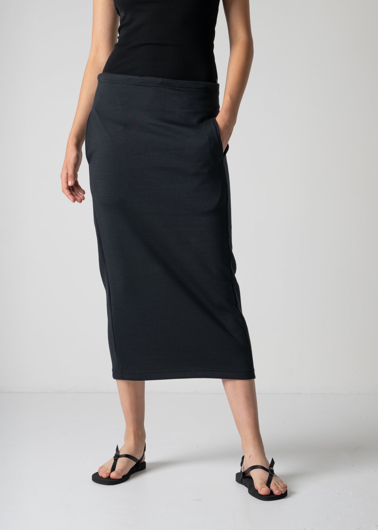 12 FIA SKIRT / DOUBLE AIR COTTON BLEND JERSEY - C12