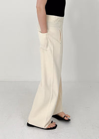 12 GALAXY SEMI-WIDE TROUSERS / STRETCH DOUBLE JERSEY - C10