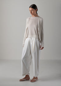 12 NIRVANA TUCKED HEM TROUSERS / OPAQUE TWILL - C14