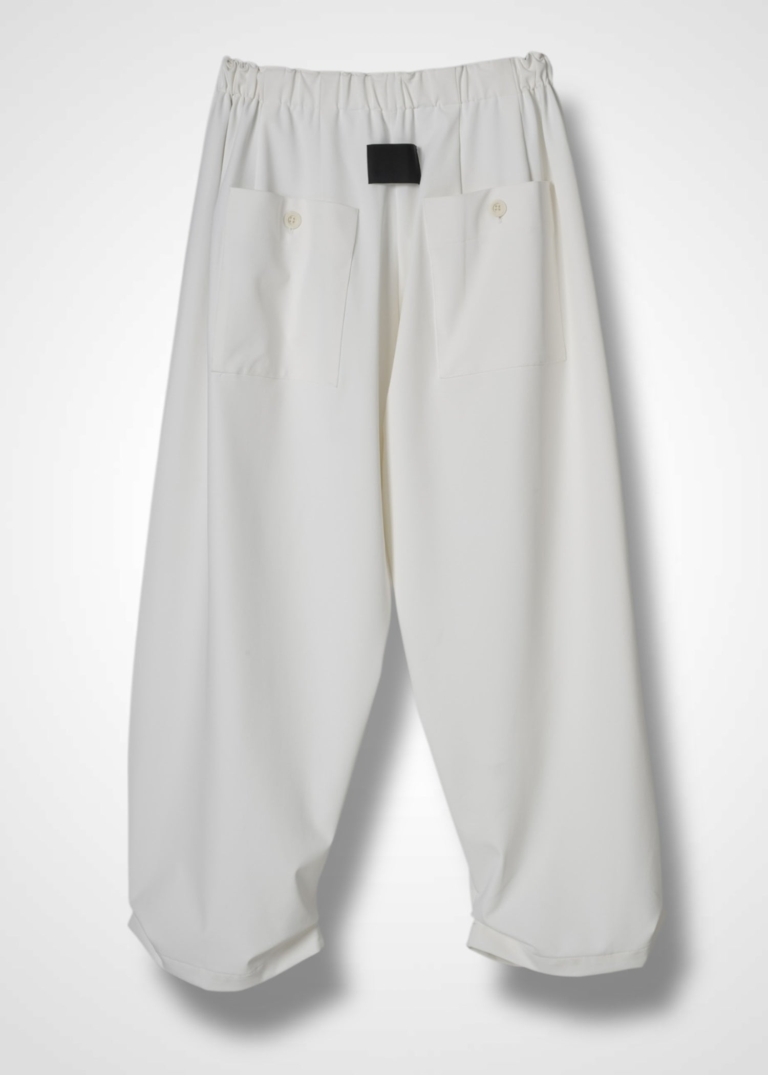 NIRVANA TUCKED HEM TROUSERS, ワイドレッグボリュームトラウザーズ