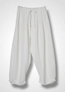 12 NIRVANA TUCKED HEM TROUSERS / OPAQUE TWILL - C14