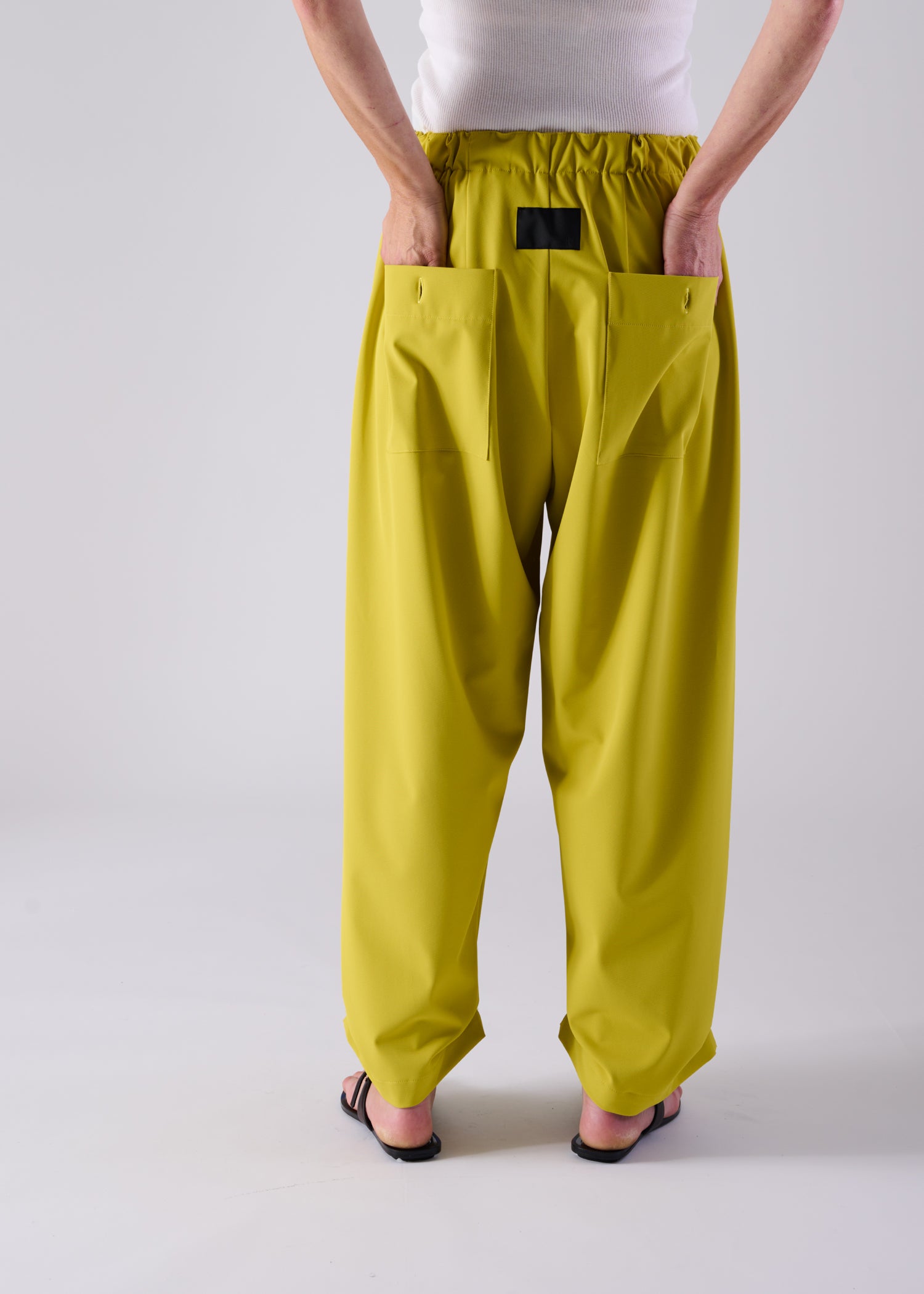 NIRVANA TUCKED HEM TROUSERS, ワイドレッグボリュームトラウザーズ