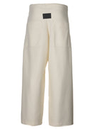 13 GENEVA WIDELEG TROUSERS / DOUBLE AIR COTTON BLEND JERSEY - C12