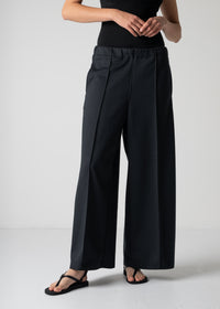 13 GENEVA WIDELEG TROUSERS / DOUBLE AIR COTTON BLEND JERSEY - C12