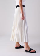 13 NESSA ACCORDION PLEATED SKIRT / OPAQUE TWILL - C14