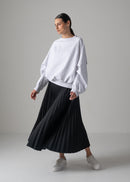 13 NESSA ACCORDION PLEATED SKIRT / OPAQUE TWILL - C14